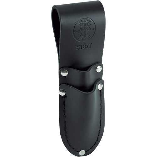 Klein Tools 5187T Scissor & Cable-Splicers Knife Holder, Leather, 1 Pockets-(Each)