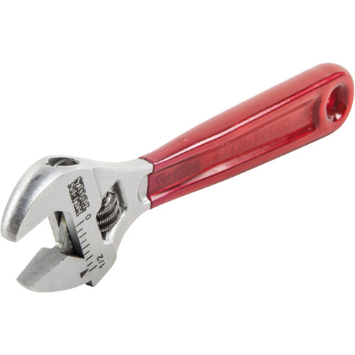 Klein Tools D506-4 Adjustable Wrench, 4-1/2" L, 1/2" Max Width, Chrome/Polished - Each - Image 2
