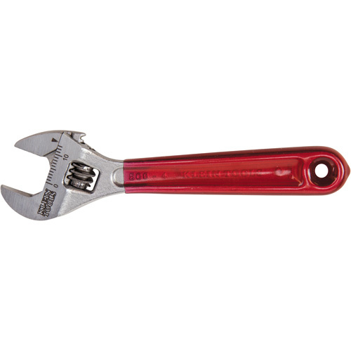 Klein Tools  D506-4  Adjustable Wrench, 4-1/2" L, 1/2" Max Width, Chrome/Polished - Each