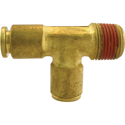 Dominion D7071S-6B P.t.c. Male Run Tee, Brass, 3/8" x 1/4"-(Each)