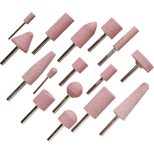United Abrasives Inc.  27050  A60R Vitrified Mounted Points, A12, Aluminum Oxide, 11/16" Dia., 1-1/4" L, 60 Grit - Each