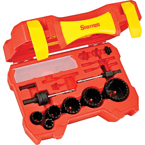 Starrett  KCT06041-N  Electrician's Hole Saw Kits, 10 Pieces - Each