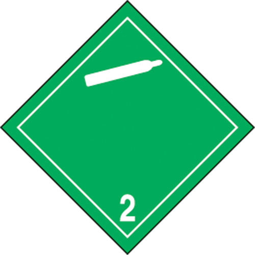 Accuform Signs TCL215EV2 TDG Shipping Labels, Class 2.2, Non-Flammable & Non-Toxic Gases, Vinyl-(Roll of 250)