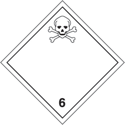 Accuform Signs TCL635EV2 TDG Shipping Labels, Class 6.1, Toxic Substances, Vinyl-(Roll of 250)