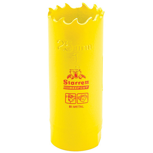 Starrett  DCH0100-G  Bi-Metal Holesaw - 1", 1", 2" Depth of Cut, Bi-Metal - Each