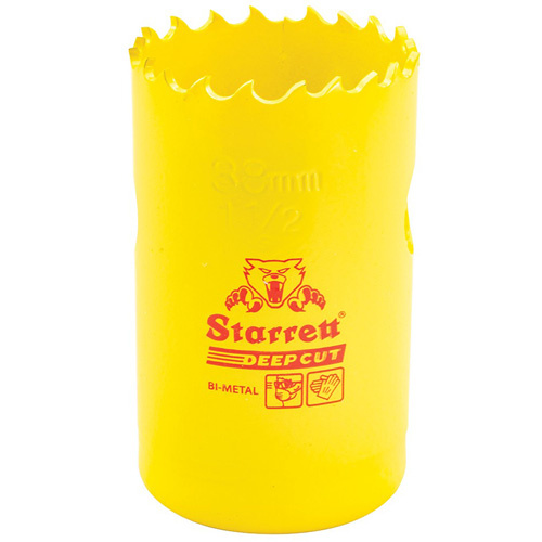 Starrett  DCH0112-G  Bi-Metal Holesaw - 1-1/2", 1-1/2", 2" Depth of Cut, Bi-Metal - Each