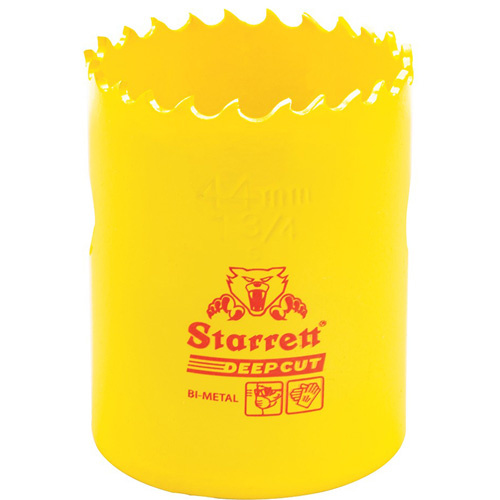 Starrett  DCH0134-G  Bi-Metal Holesaw - 1-3/4", 1-3/4", 2" Depth of Cut, Bi-Metal - Each