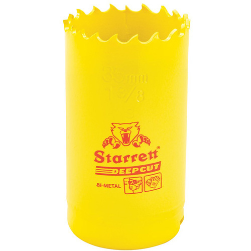 Starrett  DCH0138-G  Bi-Metal Holesaw - 1-3/8", 1-3/8", 2" Depth of Cut, Bi-Metal - Each