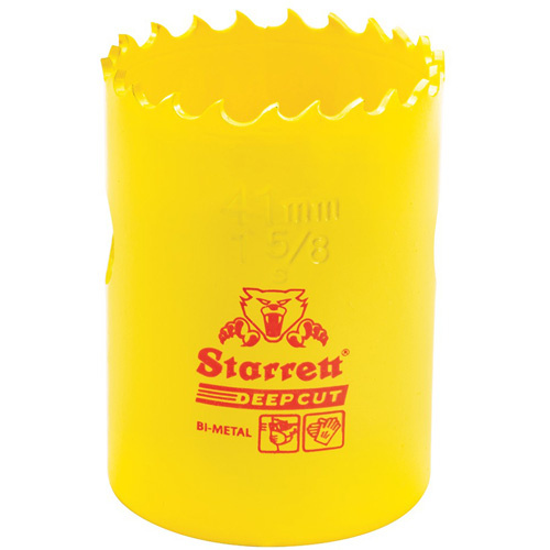 Starrett  DCH0158-G  Bi-Metal Holesaw - 1-5/8", 1-5/8", 2" Depth of Cut, Bi-Metal - Each