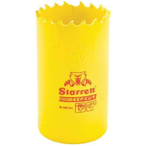 Starrett  DCH0176-G  Bi-Metal Holesaw - 1-7/16, 1-7/16", 2" Depth of Cut, Bi-Metal - Each