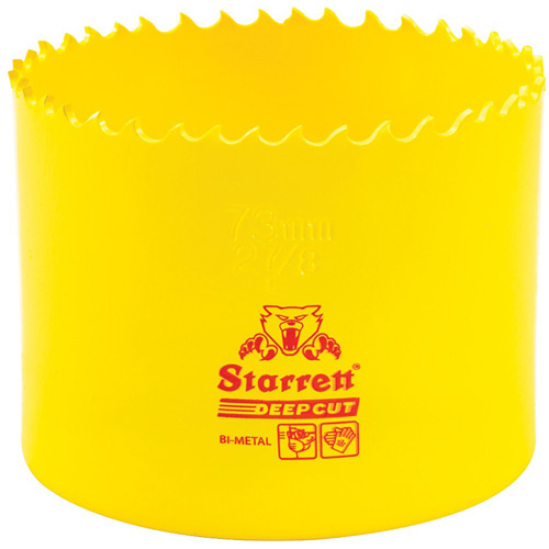 Starrett  DCH0278-G  Bi-Metal Holesaw - 2-7/8", 2-7/8", 2" Depth of Cut, Bi-Metal - Each