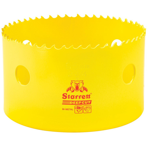 Starrett  DCH0334-G  Bi-Metal Holesaw - 3-3/4", 3-3/4", 2" Depth of Cut, Bi-Metal - Each