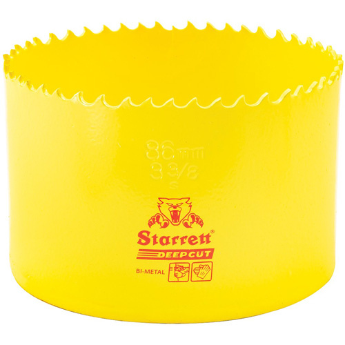 Starrett  DCH0338-G  Bi-Metal Holesaw - 3-3/8", 3-3/8", 2" Depth of Cut, Bi-Metal - Each