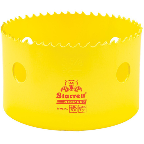 Starrett  DCH0358-G  Bi-Metal Holesaw - 3-5/8", 3-5/8", 2" Depth of Cut, Bi-Metal - Each