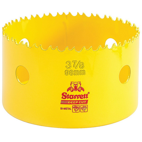 Starrett  DCH0378-G  Bi-Metal Holesaw - 3-7/8", 3-7/8", 2" Depth of Cut, Bi-Metal - Each