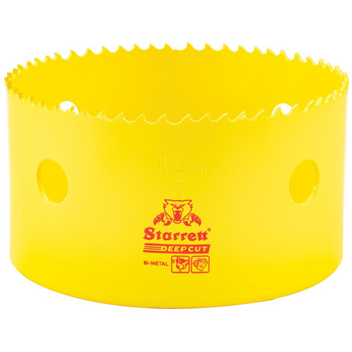 Starrett  DCH0400-G  Bi-Metal Holesaw - 4", 4", 2" Depth of Cut, Bi-Metal - Each