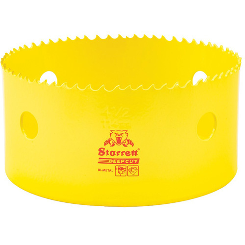 Starrett  DCH0412-G  Bi-Metal Holesaw - 4-1/2", 4-1/2", 2" Depth of Cut, Bi-Metal - Each