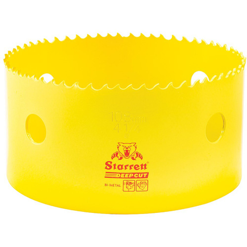 Starrett  DCH0414-G  Bi-Metal Holesaw - 4-1/4", 4-1/4", 2" Depth of Cut, Bi-Metal - Each