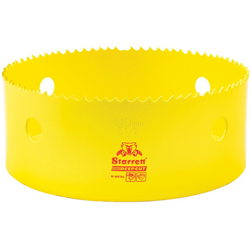 Starrett  DCH0512-G  Bi-Metal Holesaw - 5-1/2", 5-1/2", 2" Depth of Cut, Bi-Metal - Each