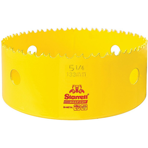 Starrett  DCH0514-G  Bi-Metal Holesaw - 5-1/4", 5-1/4", 2" Depth of Cut, Bi-Metal - Each