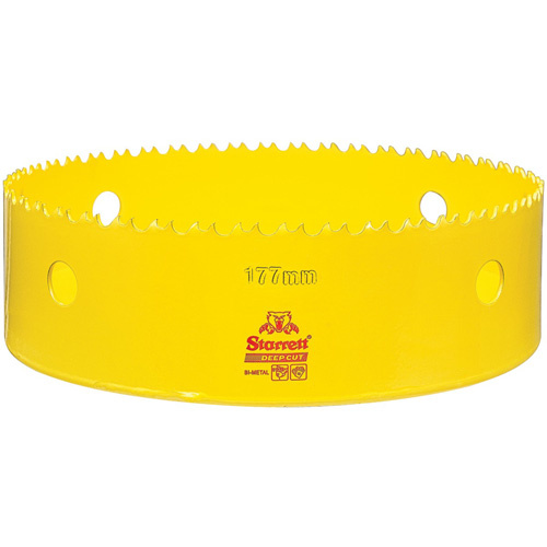 Starrett  DCH177M-G  Bi-Metal Holesaw - 6-31/3, 6-31/32", 2" Depth of Cut, Bi-Metal - Each