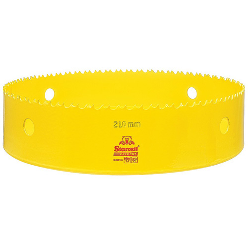 Starrett  DCH210M-G  Bi-Metal Holesaw - 8-9/32, 8-9/32", 2" Depth of Cut, Bi-Metal - Each