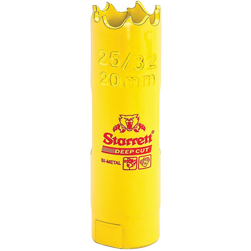 Starrett  DCH2532-G  Bi-Metal Holesaw - 25/32", 25/32", 2" Depth of Cut, Bi-Metal - Each