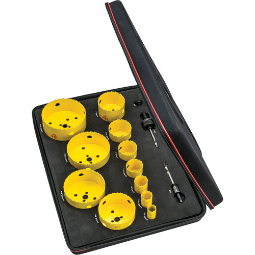 Starrett  KDC11041-N  Electrician's Hole Saw Kit, 14 Pieces - Each