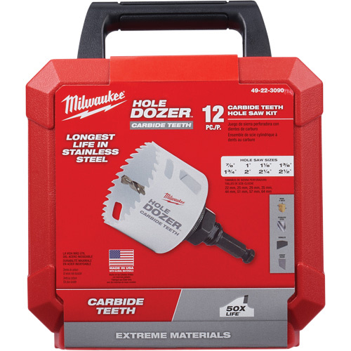 Milwaukee  49-22-3090  Hole Dozer? Hole Saw Kit, 12 Pieces - Each