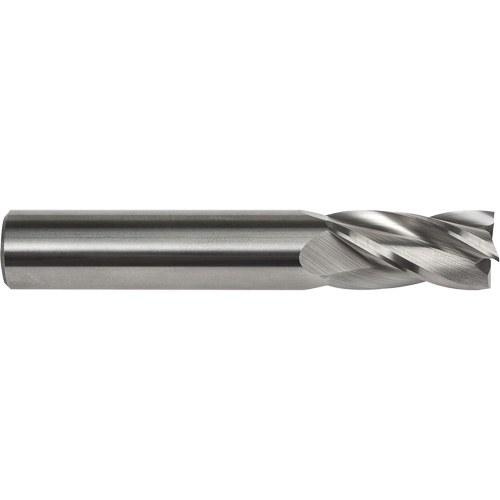 Dormer 7648734 Square End Mill, 3/16" Dia., 2" L, 4 Flutes, 3/16" Shank, Carbide-(Each)