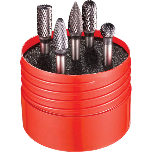 Dormer 7059569 Double Cut Rotary Burr Set, 5 Pieces-(Each)