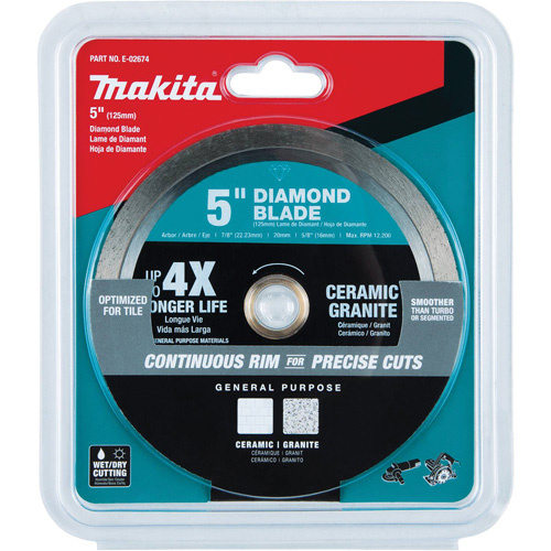 Makita E-02674 Continuous Rim Diamond Blade - Each