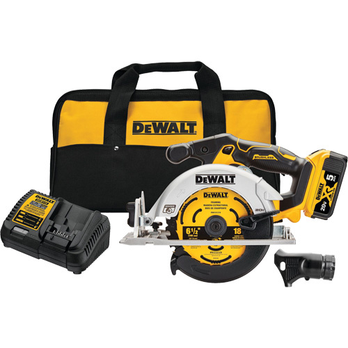 DEWALT  DCS565P1  Max* Brushless Cordless Circular Saw Kit, 6-1/2", 20 V - Each