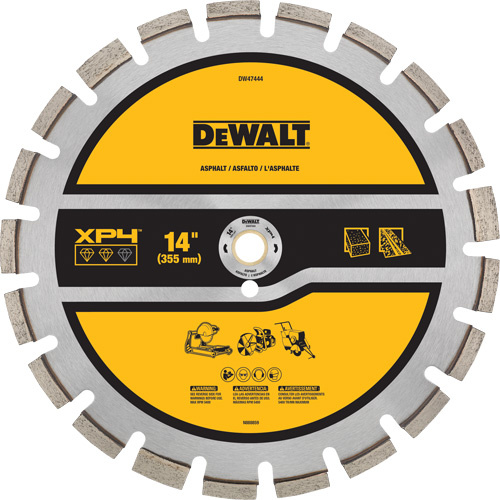 DEWALT  DW47444  XP4 Asphalt Segmented Diamond Blade - Each