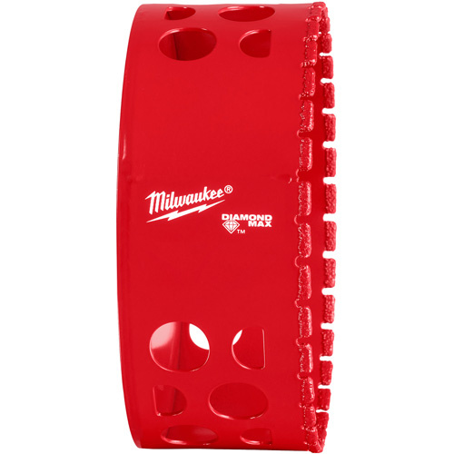 Milwaukee 49-56-5687 Diamond Max Hole Saw Bit, 4-1/4", 1-1/2" Depth of Cut, Diamond-(Each)