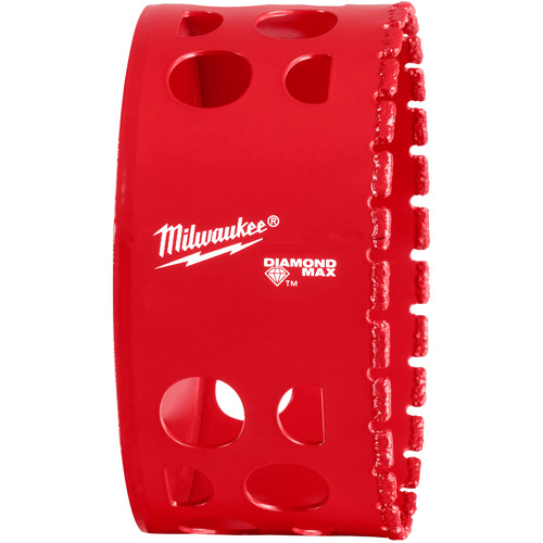Milwaukee 49-56-5678 Diamond Max Hole Saw Bit, 3-1/2", 1-1/2" Depth of Cut, Diamond-(Each)