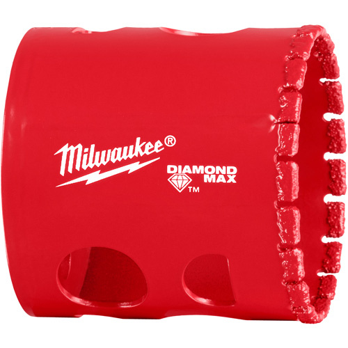 Milwaukee 49-56-5641 Diamond Max Hole Saw Bit, 1-3/4", 1-1/2" Depth of Cut, Diamond-(Each)