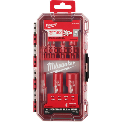 Milwaukee  49-56-0570  Diamond Max? Hole Saw Bit Set, 8 Pieces - Each
