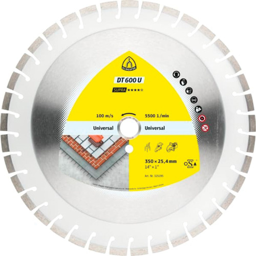 Klingspor  325203  DT 600 U Supra Large Diamond Cutting Blades - Each