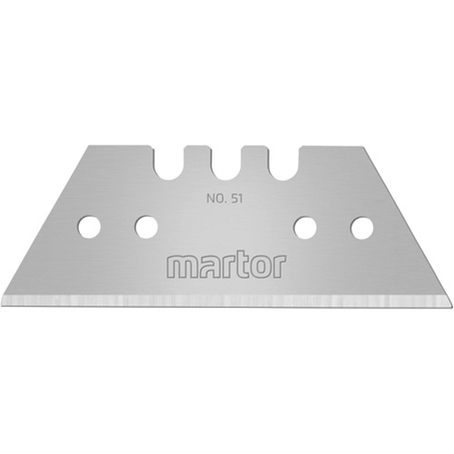 Martor  51.7  No. 51 Standard Trapezoid Blade, Single Style - Box of 100