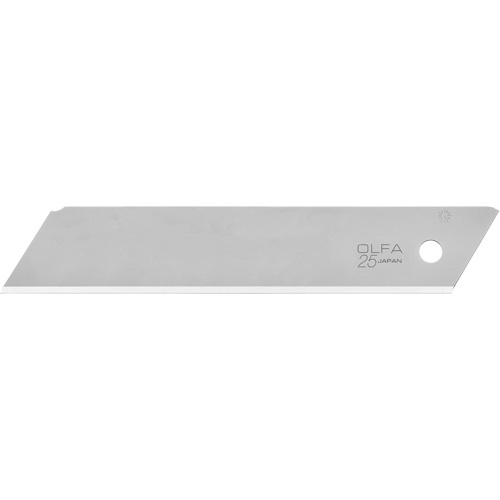 Olfa  1147210  25mm Solid Blades, Single Style - Pack of 10