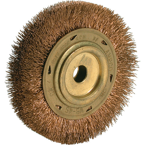 Ampco  WB-44  Power Tool Crimped Wire Wheel Brush, 6" Dia., 5/8" Arbor - Each