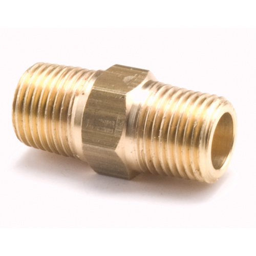Dominion  D122-DPK  Hex Pipe Nipples, Brass, 1/2", Standard - Each