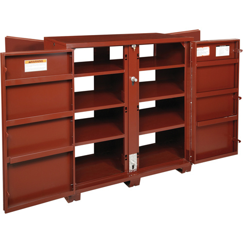 Jobox By Crescent  1-695990  Jobsite Shelf Cabinet, Steel, 63.7 Cubic Feet, Red - Each