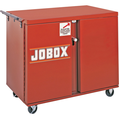 Jobox By Crescent 675990 Rolling Work Bench, 43-7/8" W x 38-1/2" H x 26-7/8" D, 21.7 Cubic Feet Capacity-(Each)