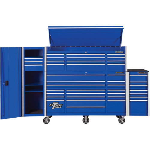 Extreme Tools  RX192503SLBL  RX Series Side Cabinet, 3 Drawers, 19" W x 25" D x 61" H, Blue - Each