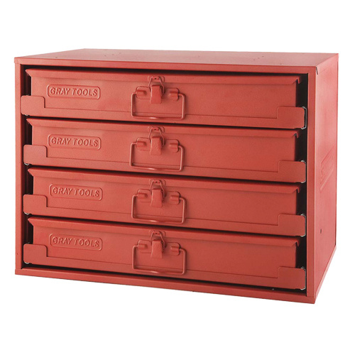 Gray Tools 90005-PAK Compartment Rack With 4 Compartment Boxes, 4 Slots, 20-1/2" W x 12-1/2" D x 14-5/8" H, Red-(Each)