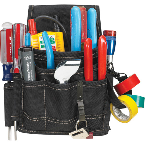 Kuny's EL-1503 Electrician's Maintenance Pouch, Multiple Tool Holder, Polyester, 9 Pockets-(Each)
