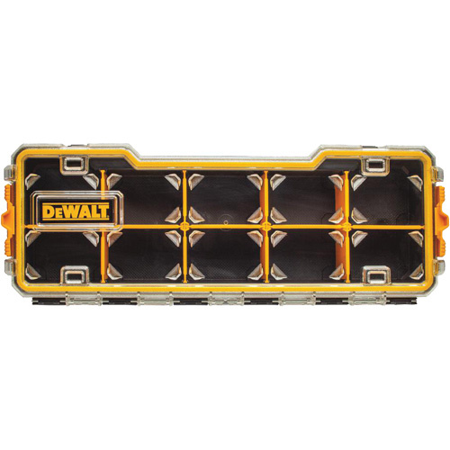 DEWALT  DWST14835  Compartment Pro Organizer, 6-5/8" W x 17-5/8" D x 2-7/8" H, Black/Yellow - Each
