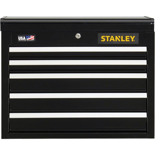 Stanley Tools  STST22657BK  300 Series Tool Chest, 26" W, 5 Drawers, Black - Each